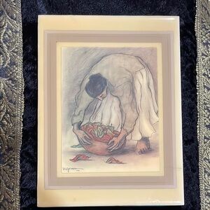 R. C. Gorman Woman w/Chiles 1976 Art Tile